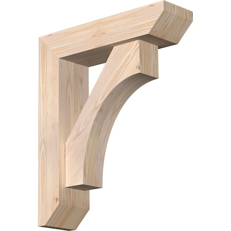 Westlake Slat Smooth Bracket w/ Offset Brace, Douglas Fir, 5 1/2"W x 20"D x 24"H